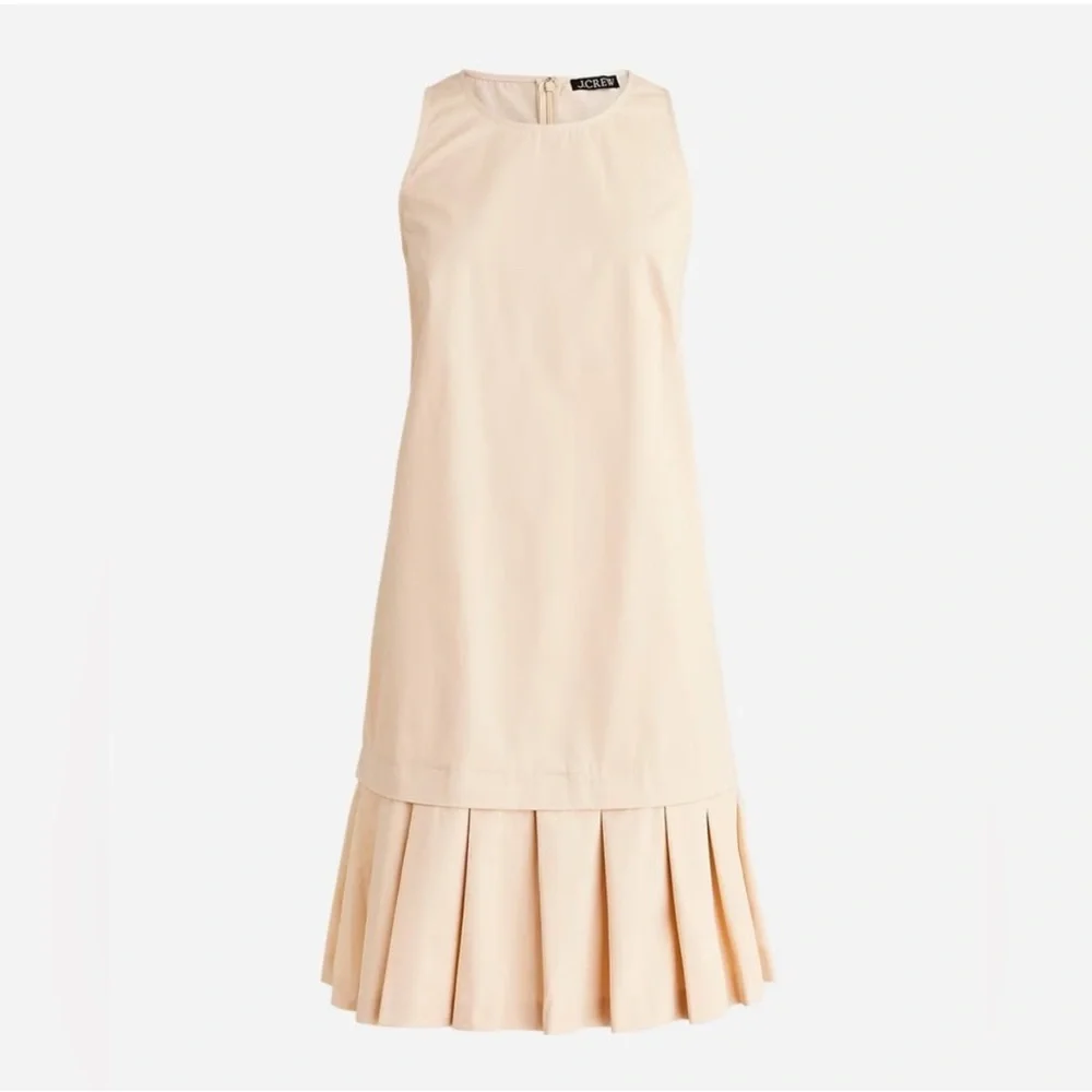 J Crew Pleated Hem Shift Dress